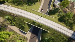 Visualisierung der modernisierten Eisenbahnüberführung Chemnitz, Bornaer Straße
